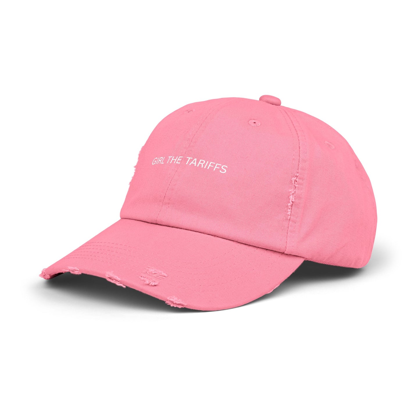 Girl The Tariffs Unisex Distressed Cap
