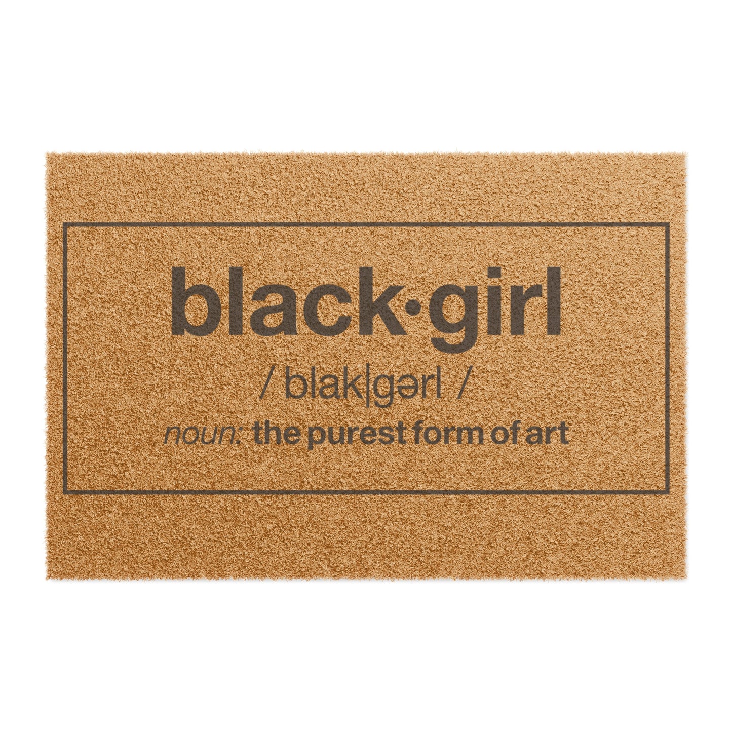 Black Girl DoorMat