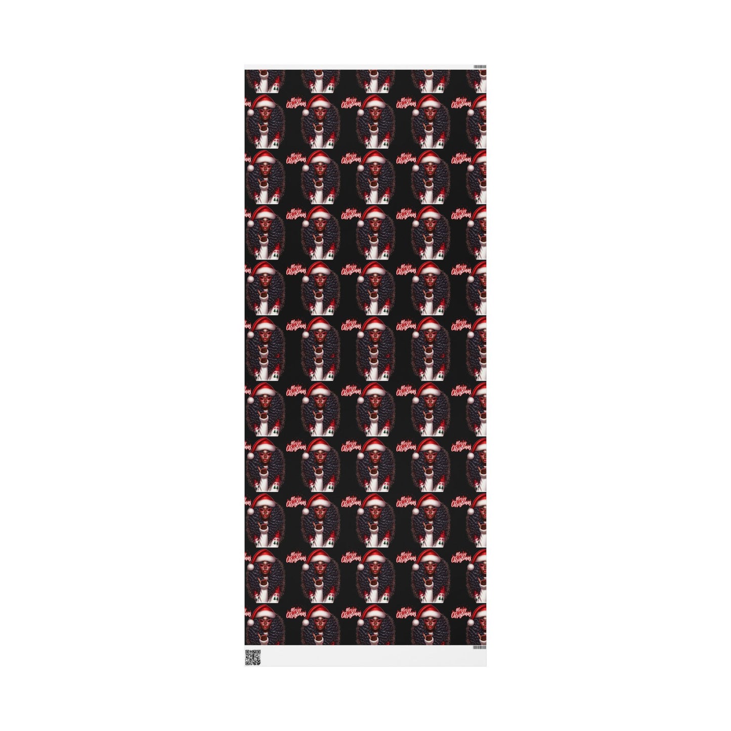 Brown Sugar & Snowflakes Wrapping Paper