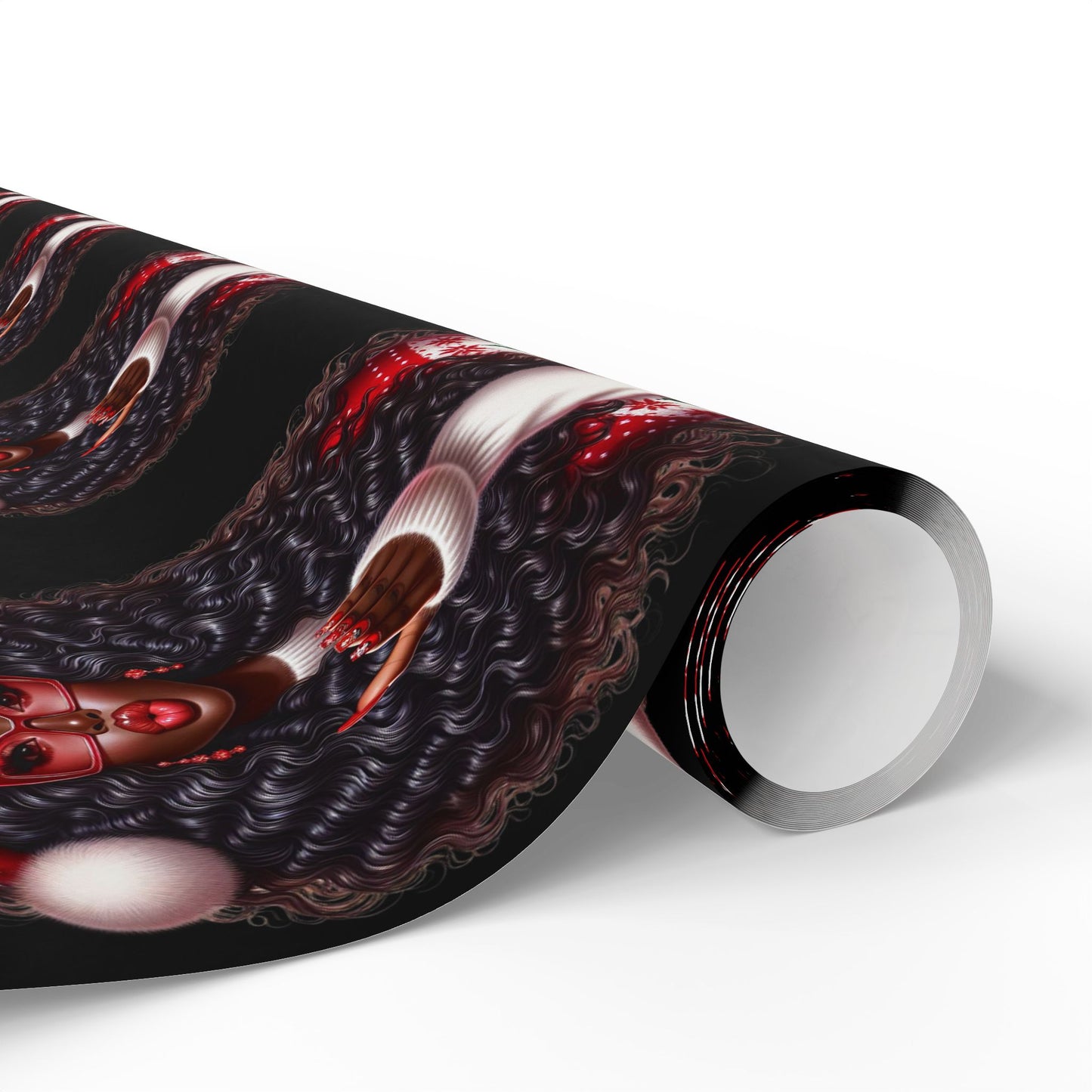 Brown Sugar & Snowflakes Wrapping Paper