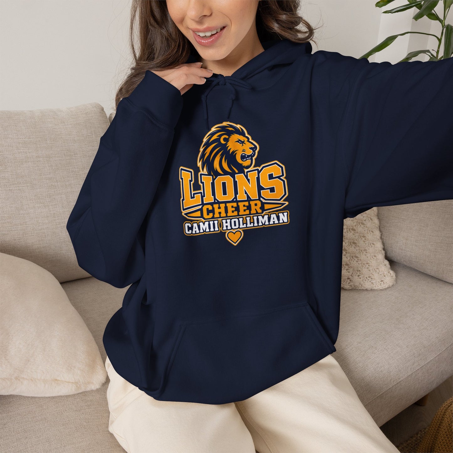 LIONS CHEER - Hooded Sweatshirt