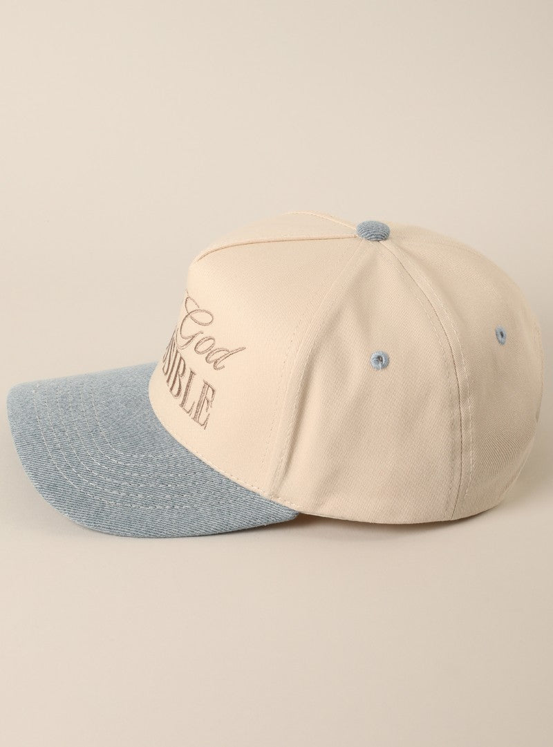With God All Things Are Possible Hat