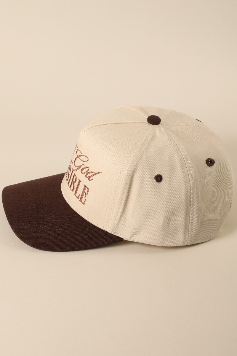 With God All Things Are Possible Hat