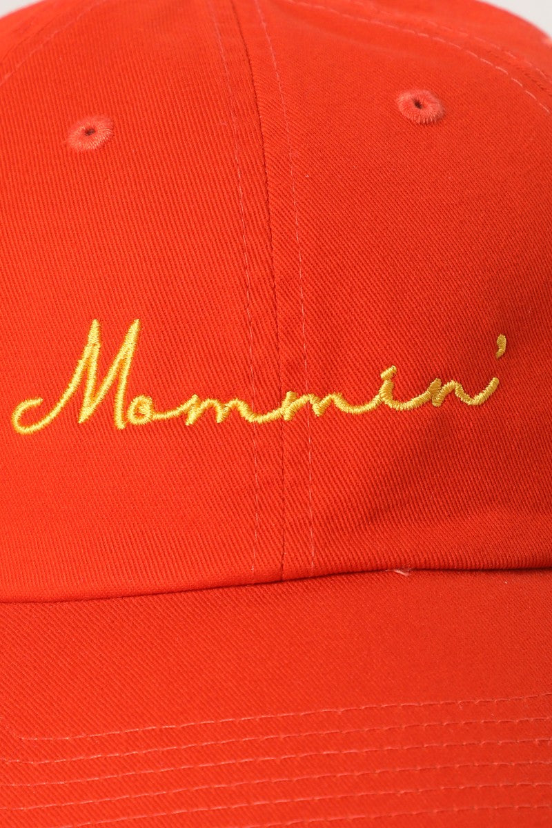 Mommin Typography Embroidered Dad Hat