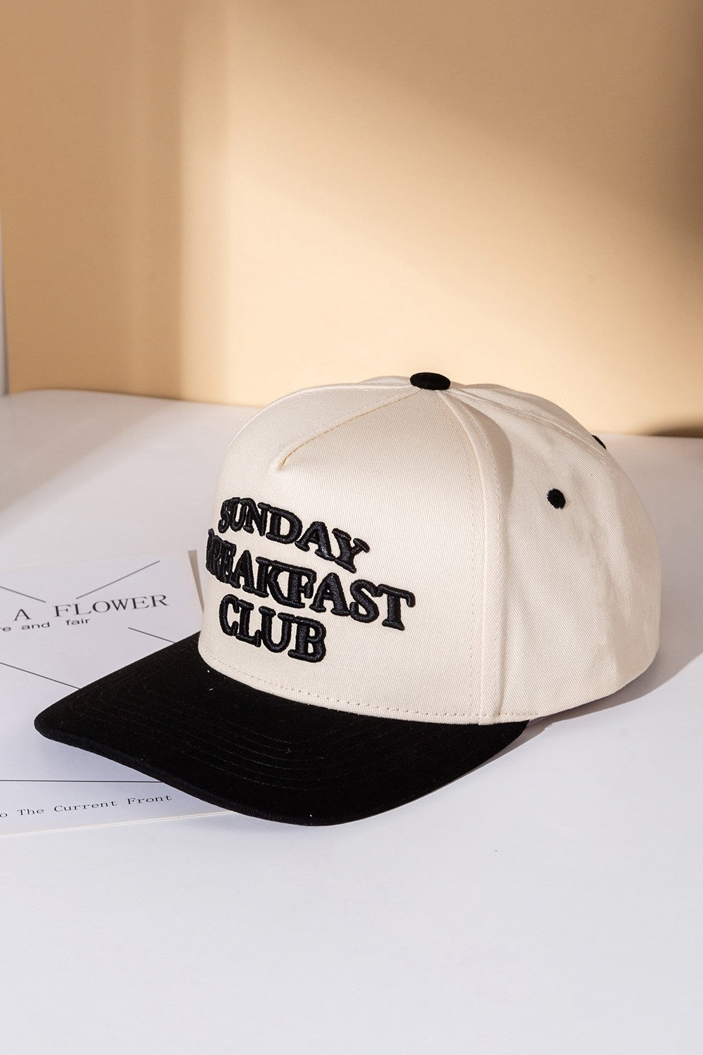 Sunday Breakfast Club Canvas Snapback Baseball Cap