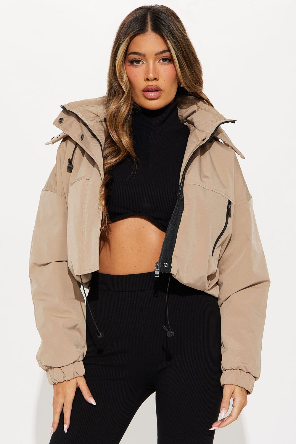 Streetwise Hooded Zip-Up Longline Jacket