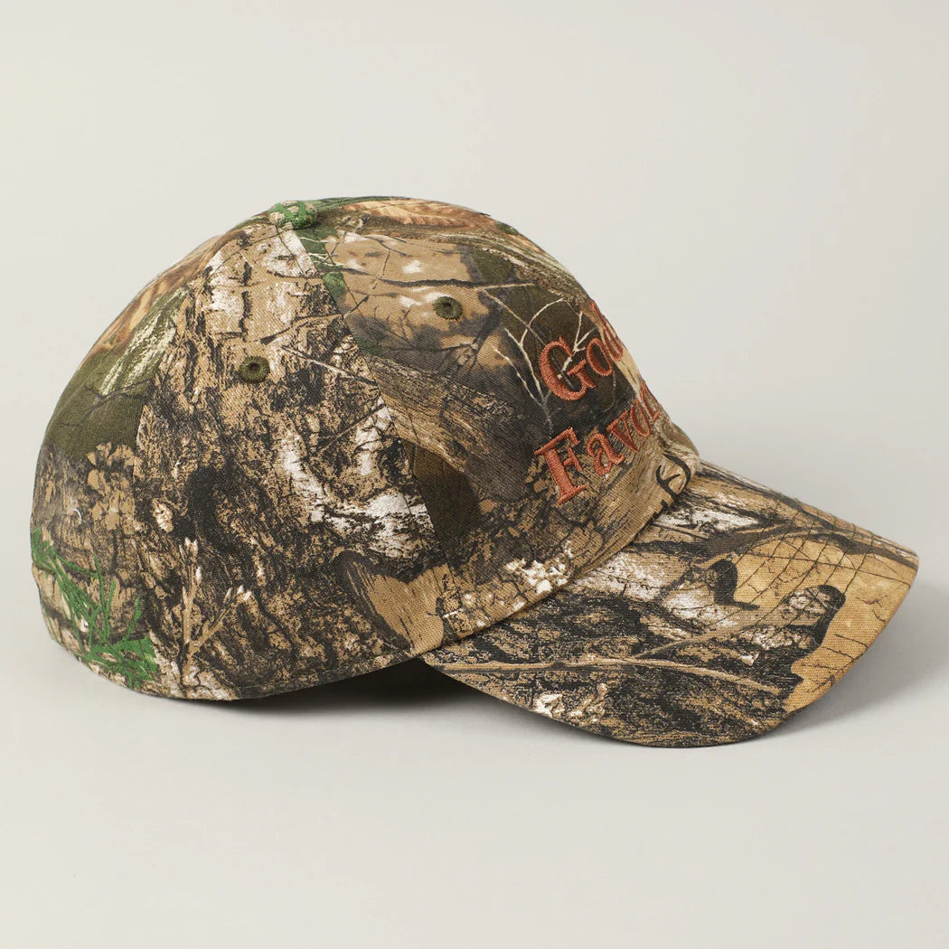 God's Favorite Camouflage Baseball Hat