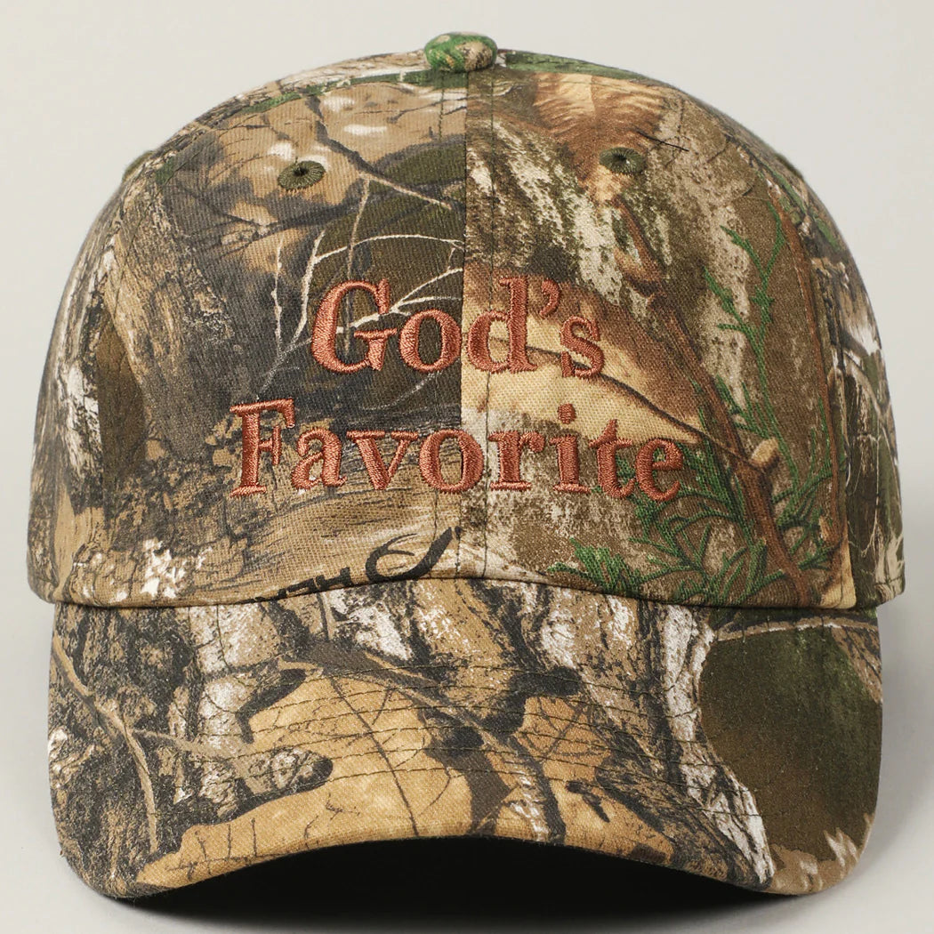 God's Favorite Camouflage Baseball Hat