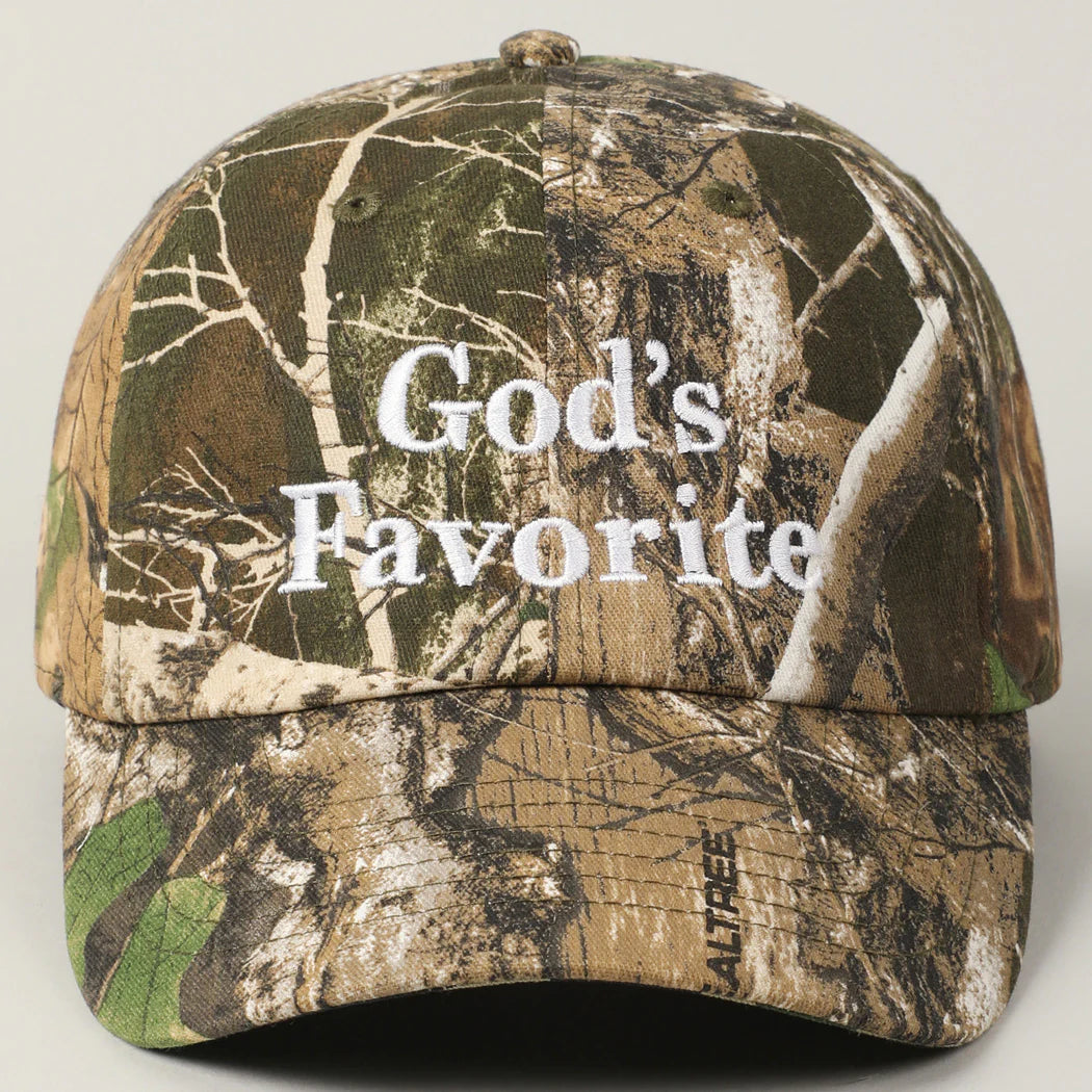 God's Favorite Camouflage Baseball Hat