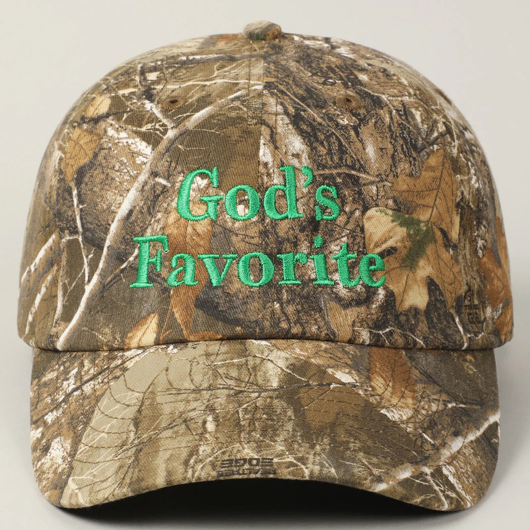 God's Favorite Camouflage Baseball Hat