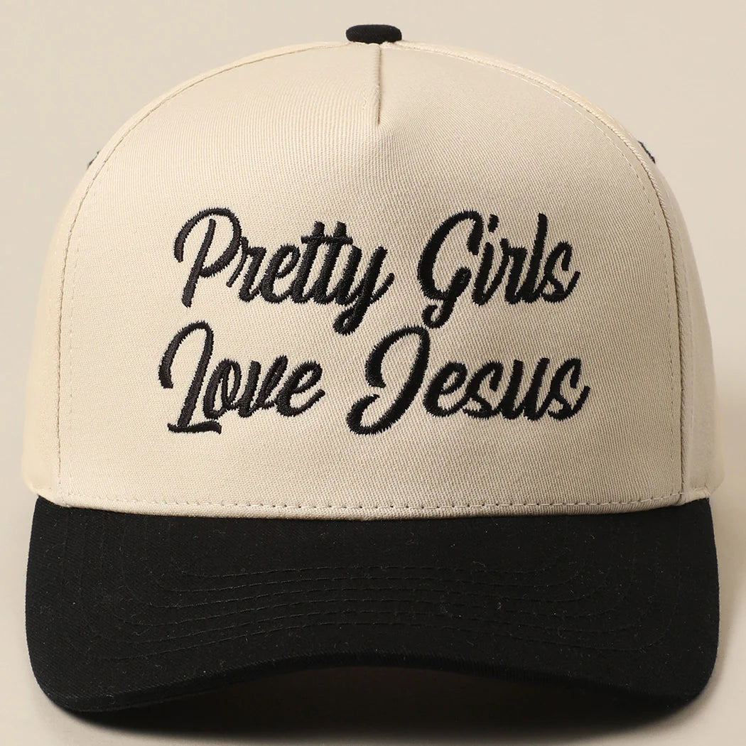 Pretty Girls Love Jesus Trucker Hat