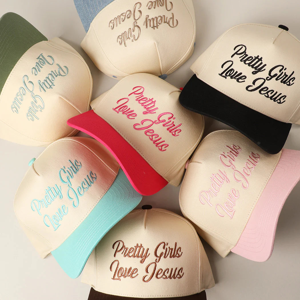 Pretty Girls Love Jesus Trucker Hat