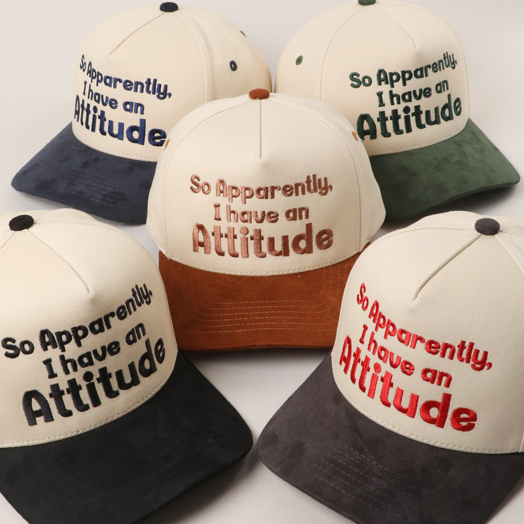 So Apparently I Have An Attitude Canvas Trucker Hat