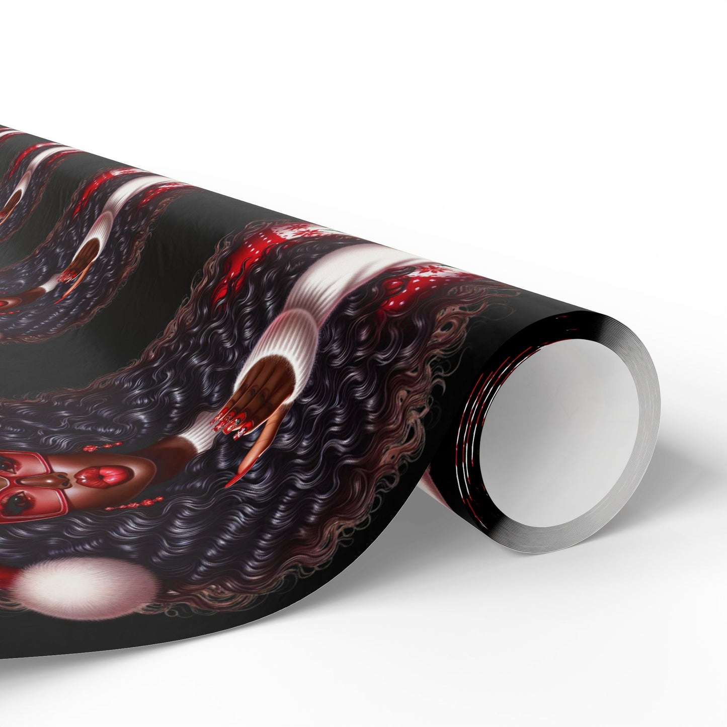 Brown Sugar & Snowflakes Wrapping Paper