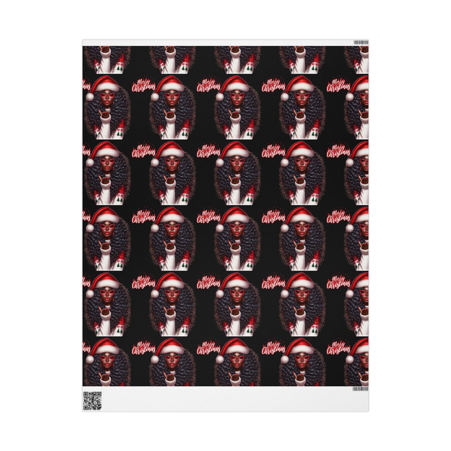 Brown Sugar & Snowflakes Wrapping Paper