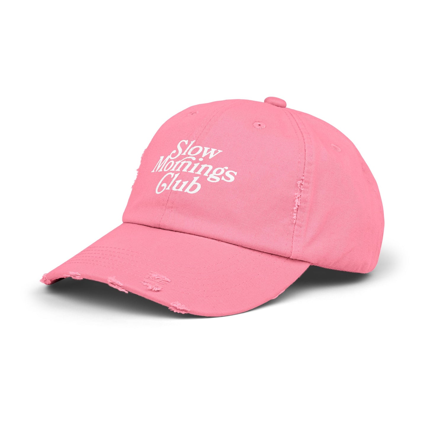 Slow Mornings Club Distressed Dad Hat