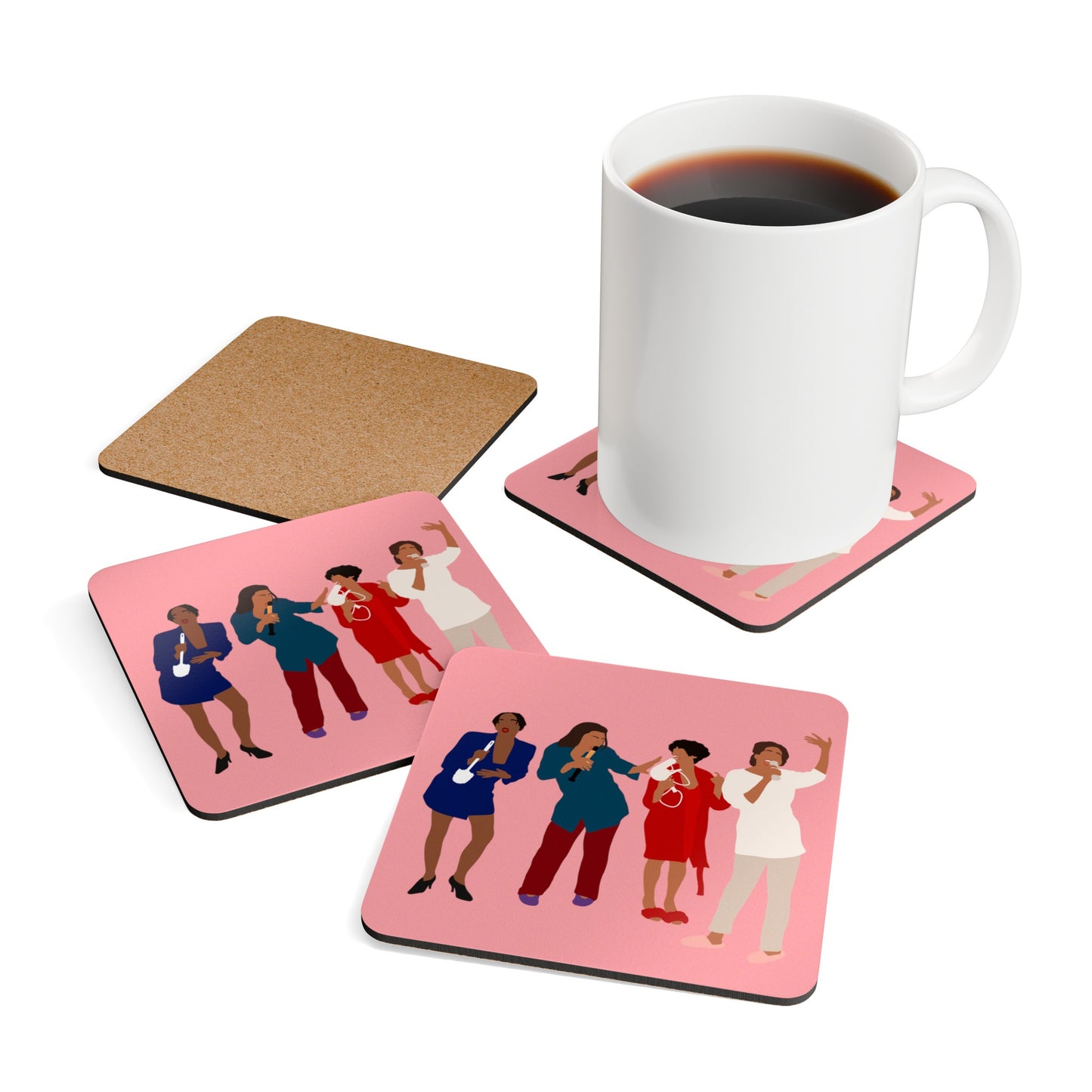 living single, living single merch, living single shot glass, living single fans, shot glass, 90s nostalgia , 90s tv show, 90s, birthday gifts, gifts for women, gifts for friends. coaster set, living single coaster set,