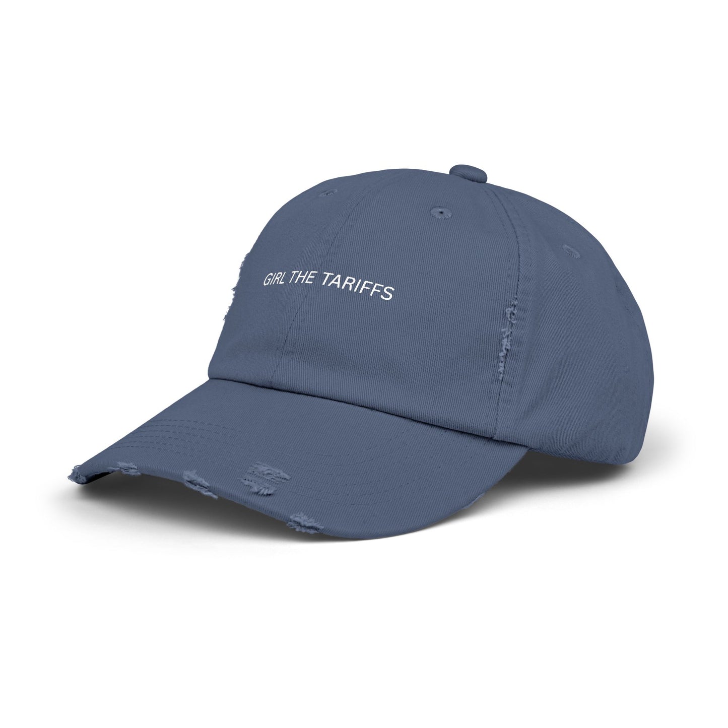 Girl The Tariffs Unisex Distressed Cap