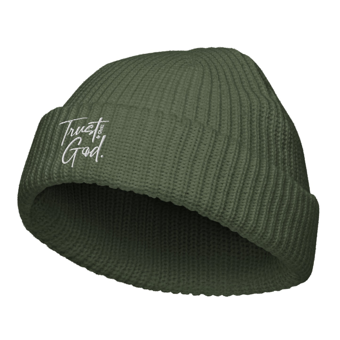 Trust God and Chill Fisherman's Beanie