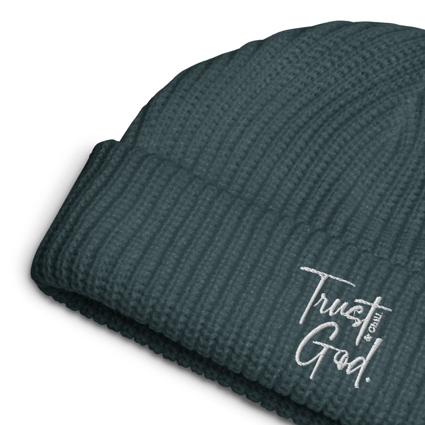 Trust God and Chill Fisherman's Beanie