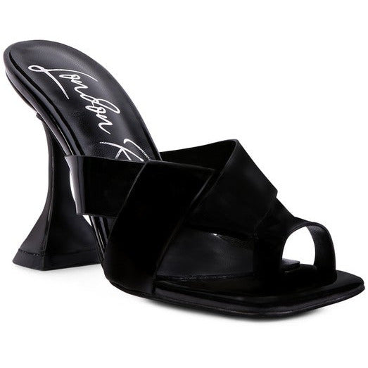 SNATCHED TOE RING HEELED SANDALS