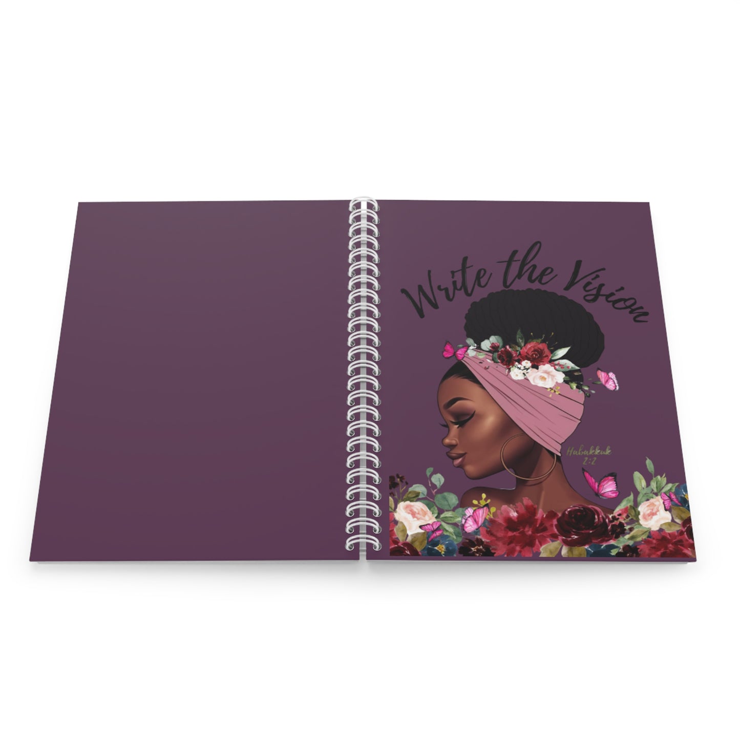 Write The Vision (Purple) Spiral Notebook