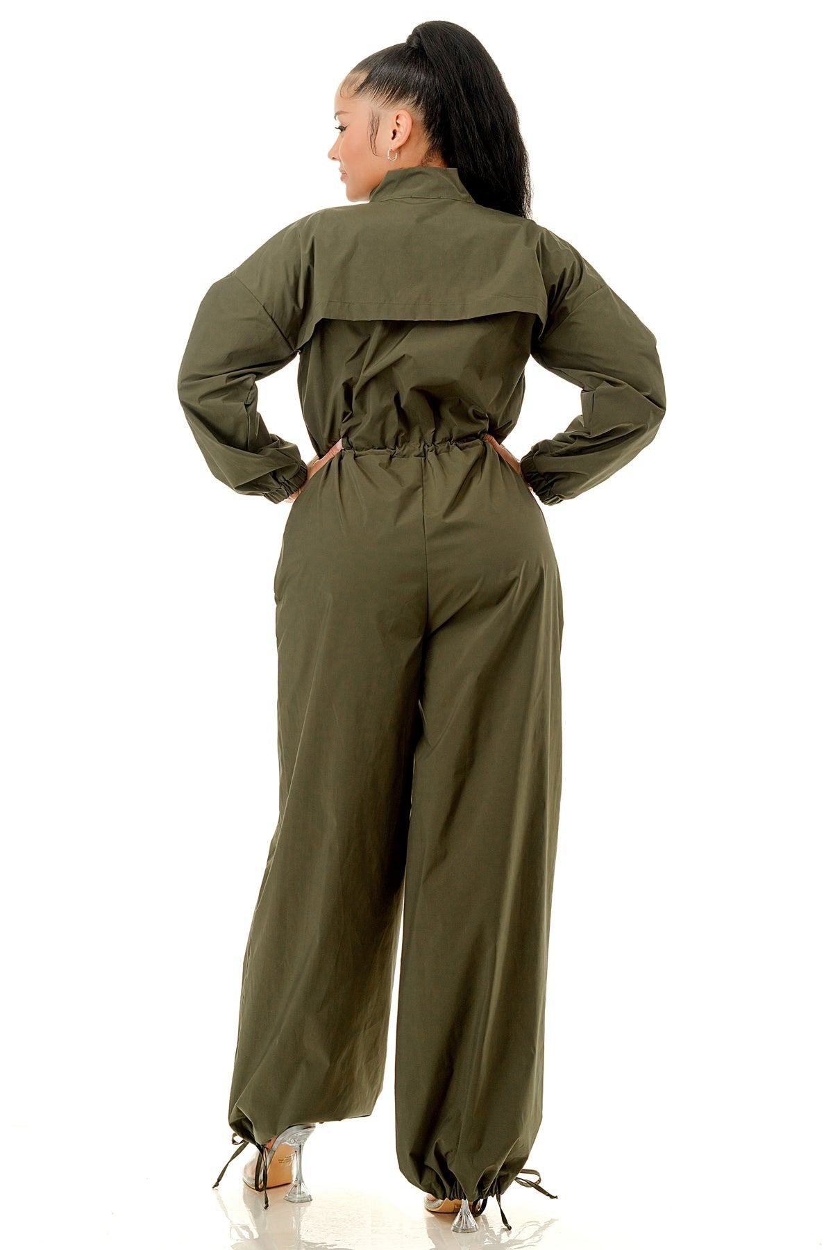 Flight Mode Wide-Leg Cargo Suit