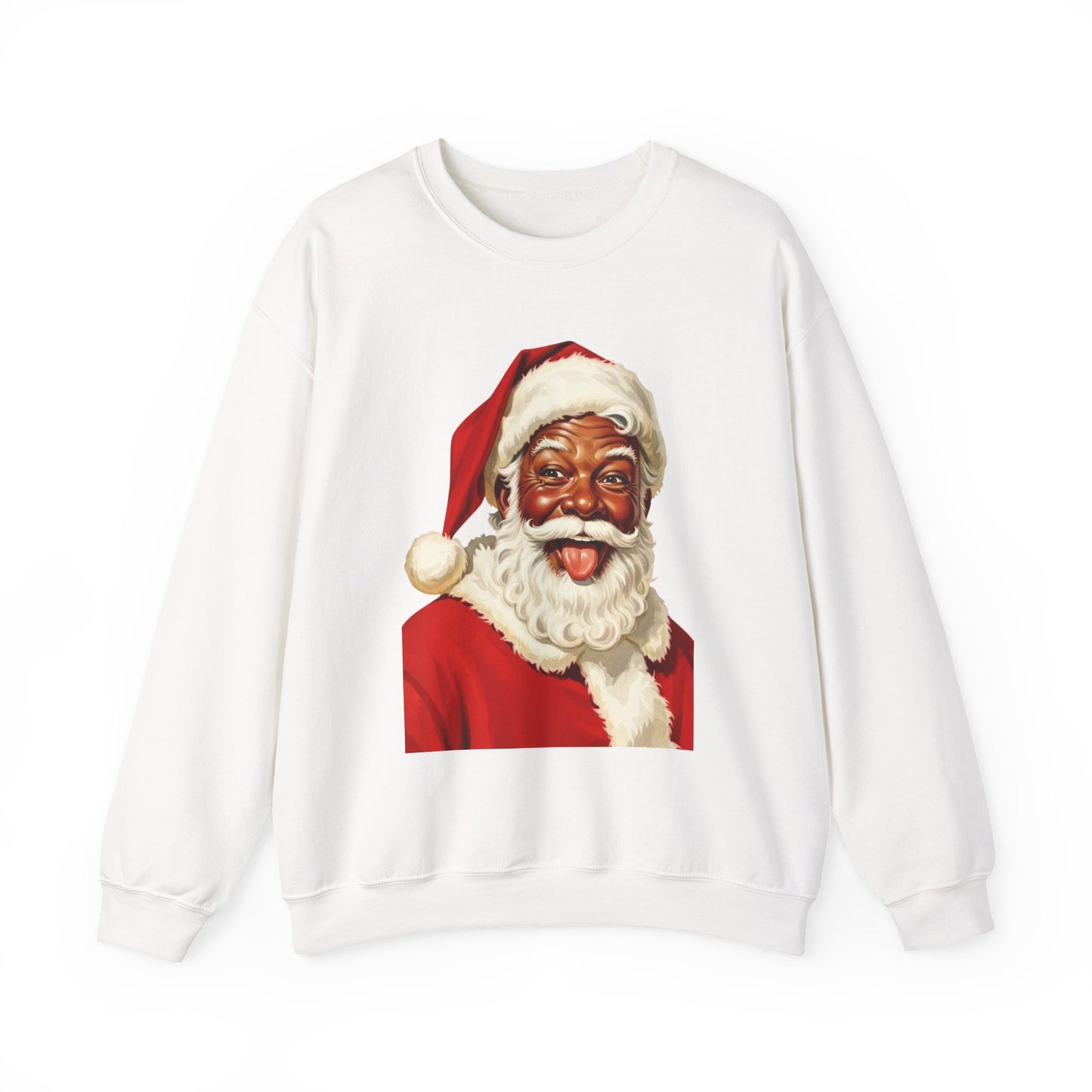Black Santa Unisex Heavy Blend™ Crewneck Sweatshirt