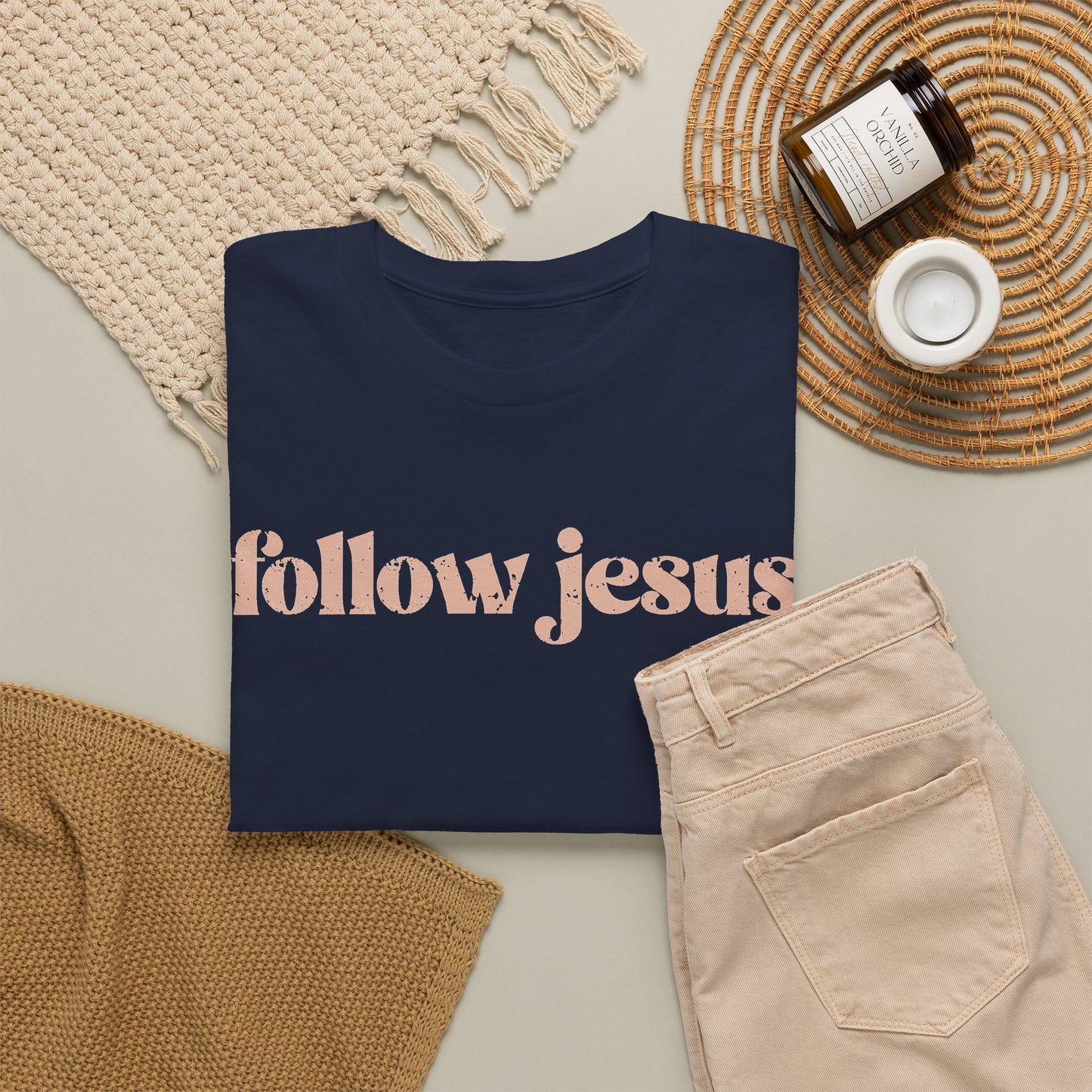 Follow Jesus Unisex  Cotton Tee