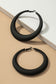 Puffy hoop earrings