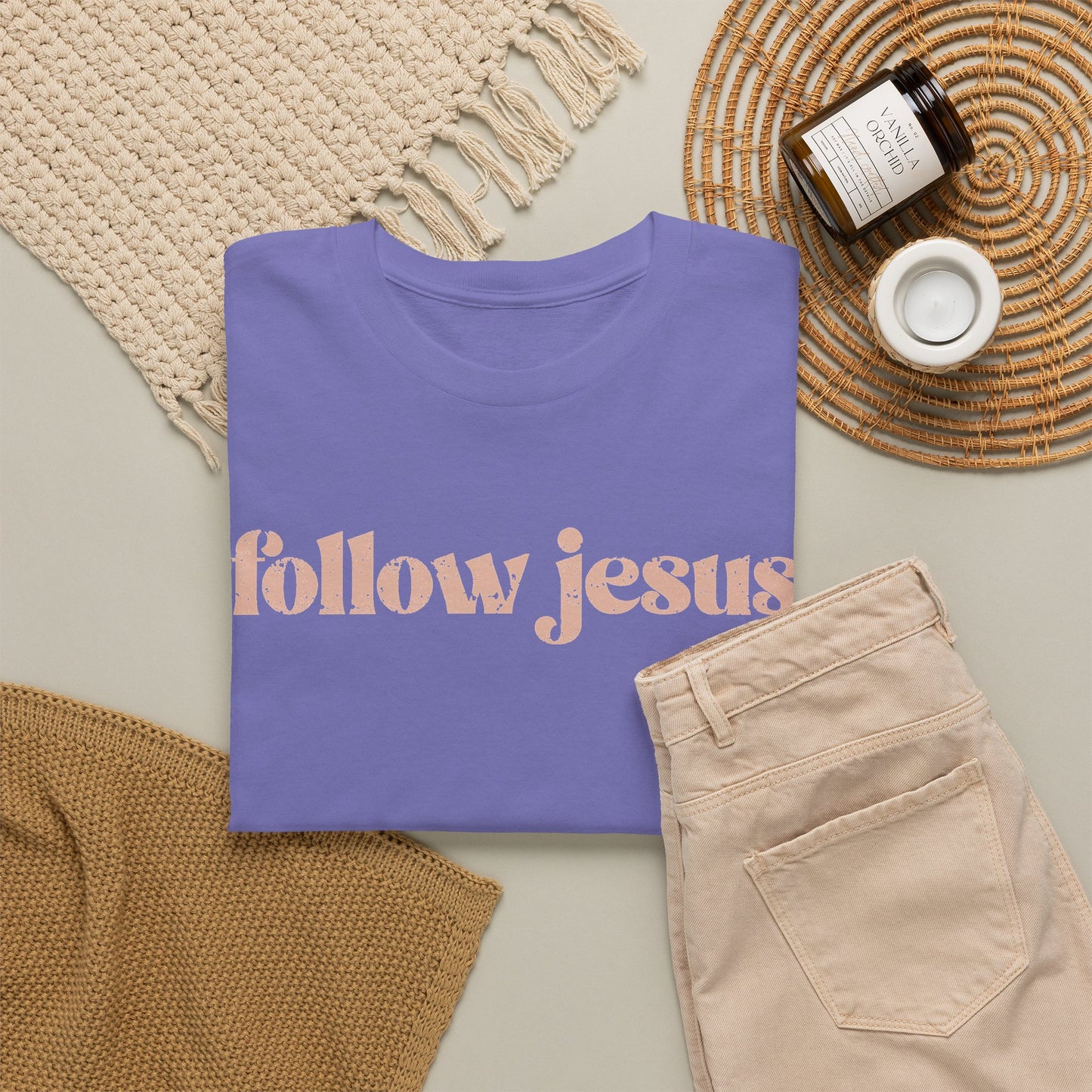 Follow Jesus Unisex  Cotton Tee