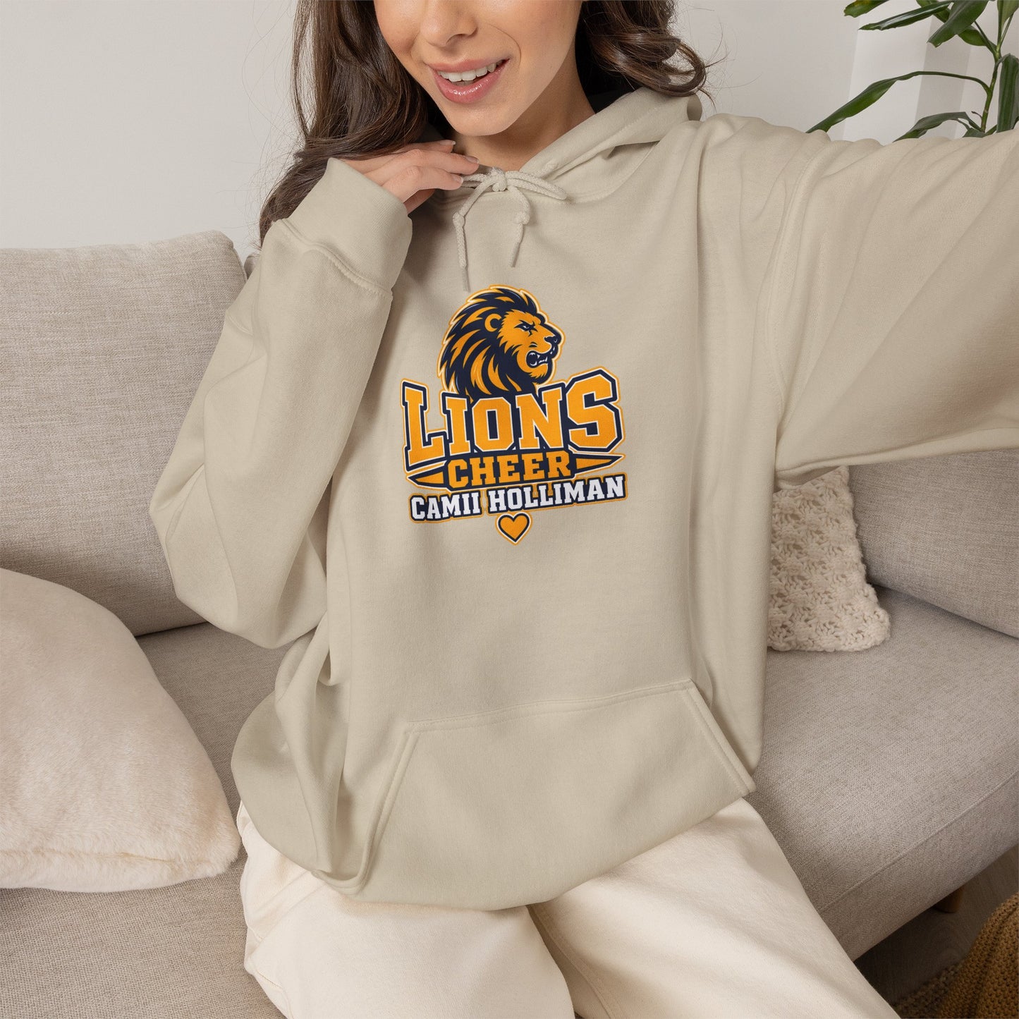 LIONS CHEER -  Hooded Sweatshirt