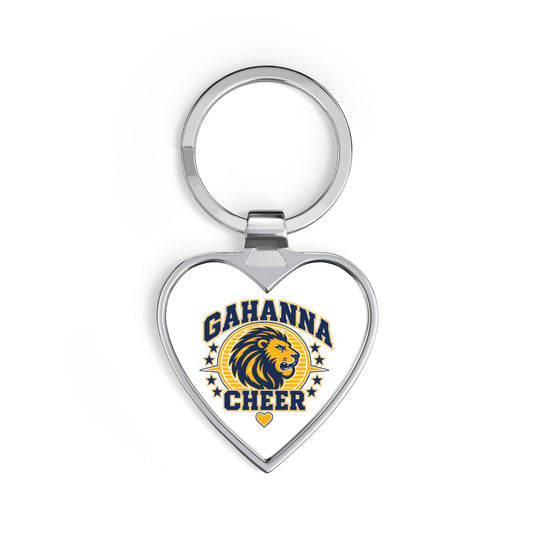 GAHANNA CHEER Heart Keychain