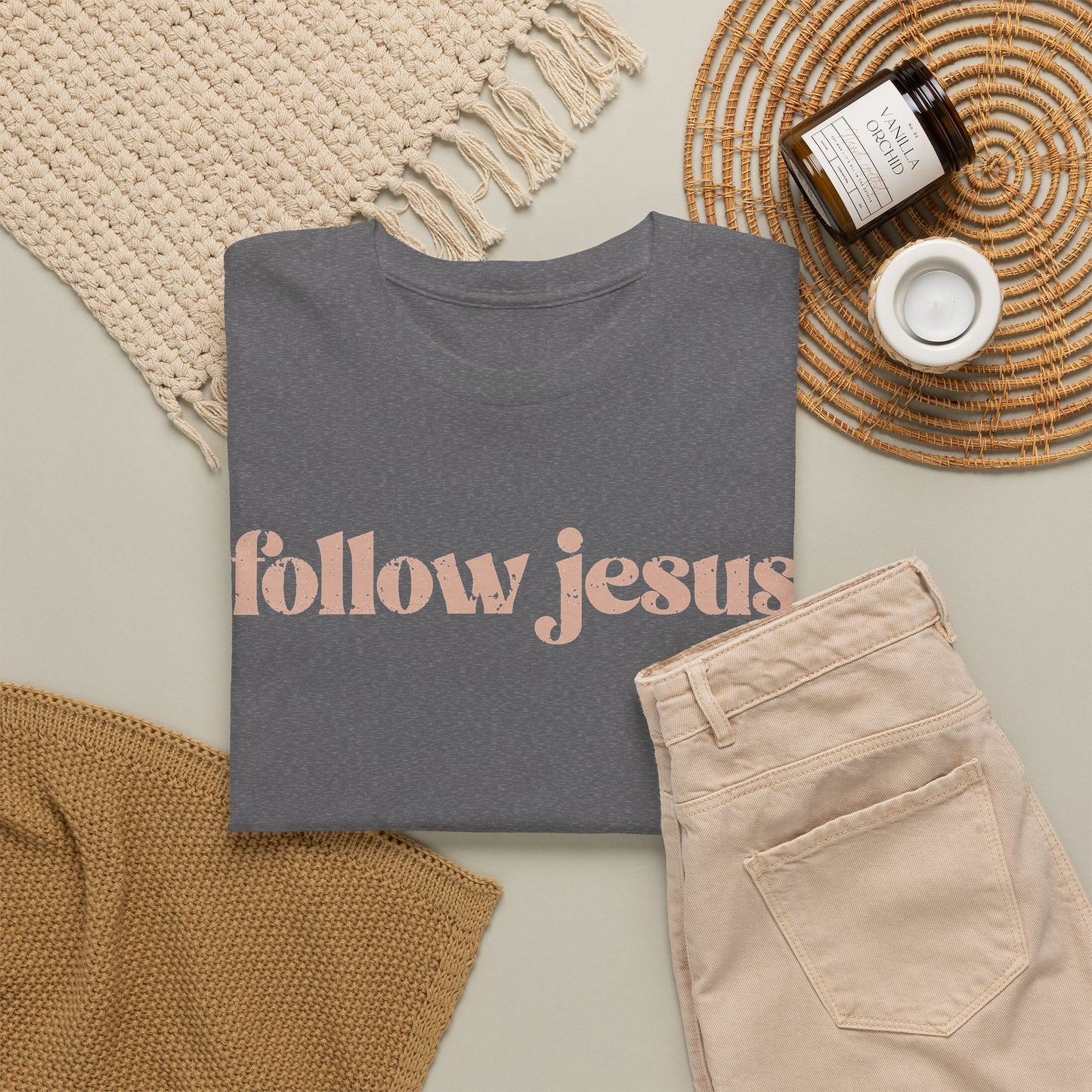 Follow Jesus Unisex  Cotton Tee