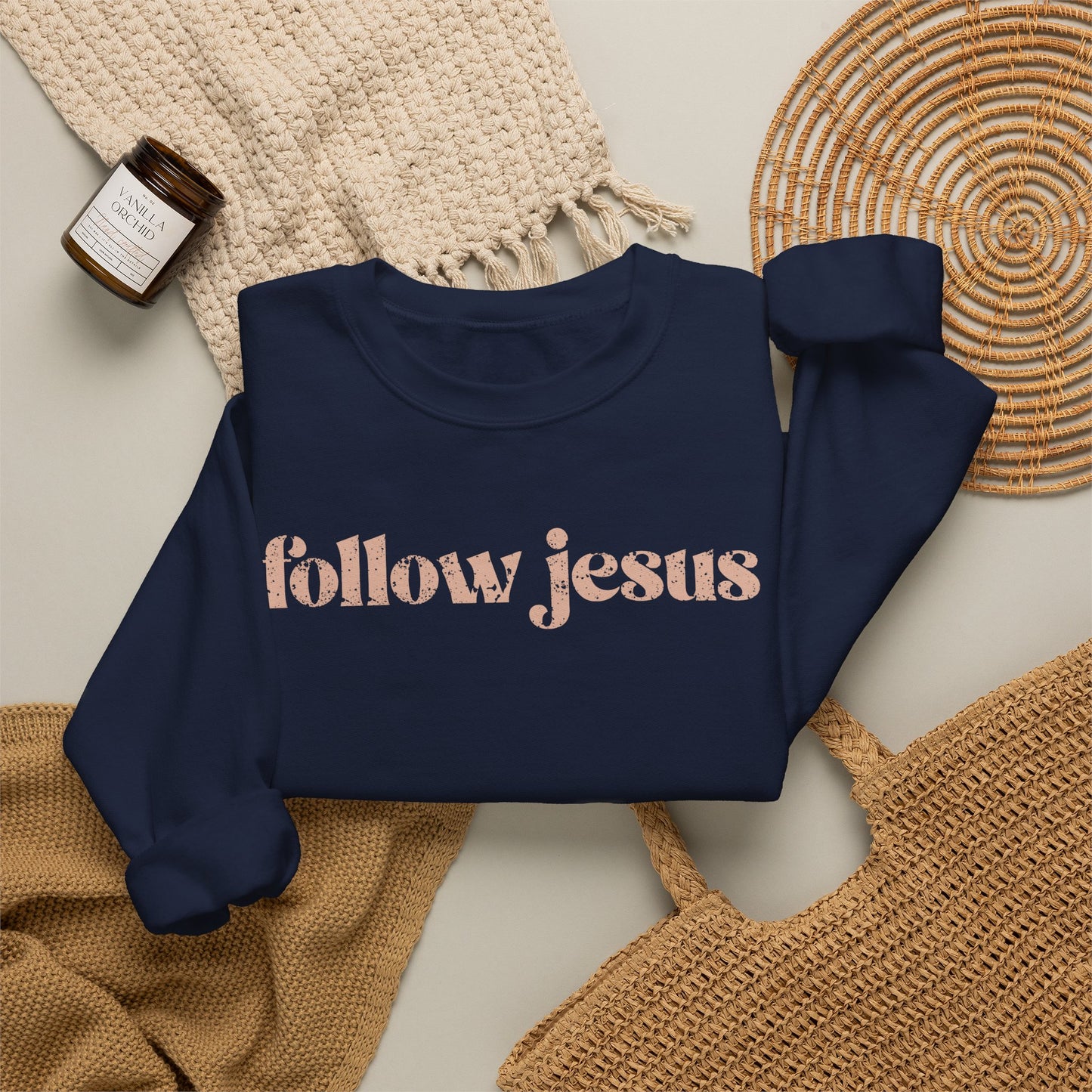 FOLLOW JESUS  Crewneck Sweatshirt