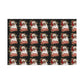 Jolly Black Santa Holiday Wrapping Paper