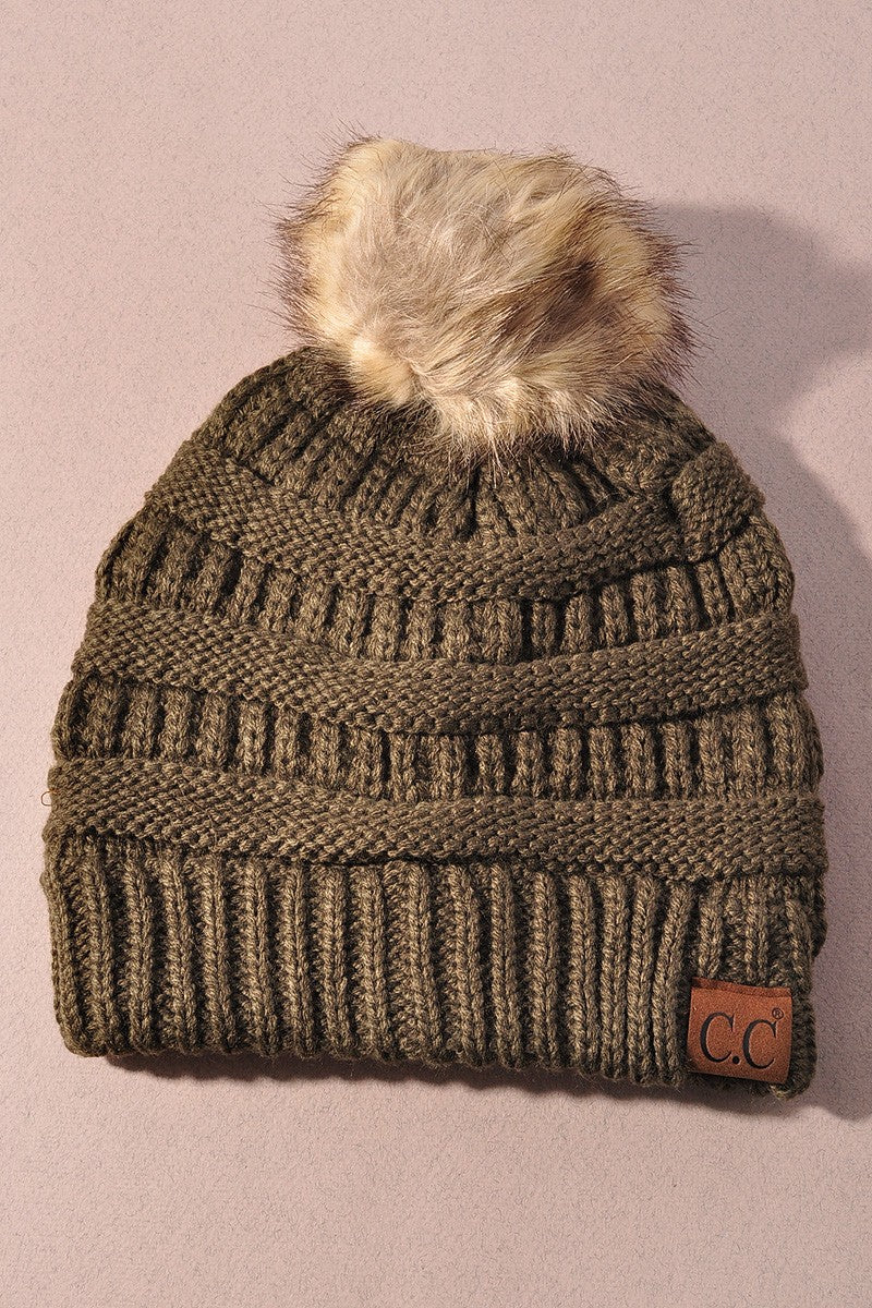 Cozy Luxe Pom Beanie