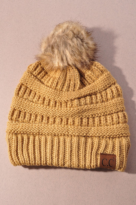 Cozy Luxe Pom Beanie