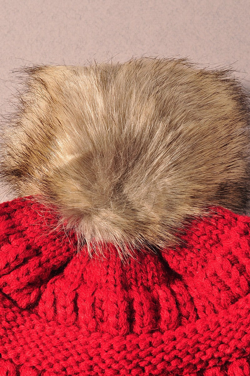 Cozy Luxe Pom Beanie