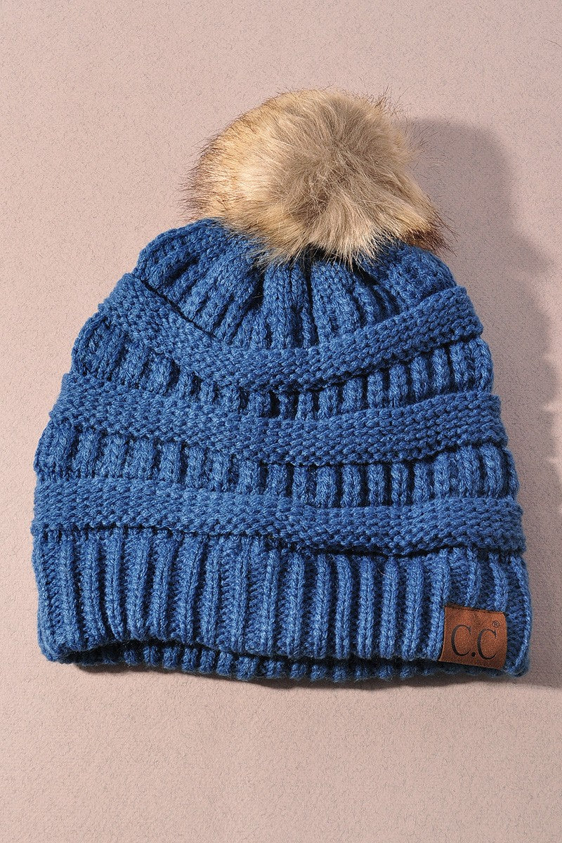 Cozy Luxe Pom Beanie