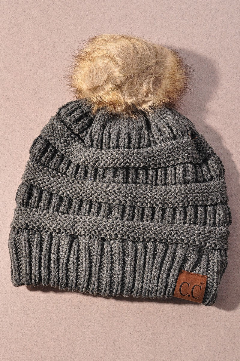 Cozy Luxe Pom Beanie