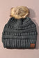 Cozy Luxe Pom Beanie