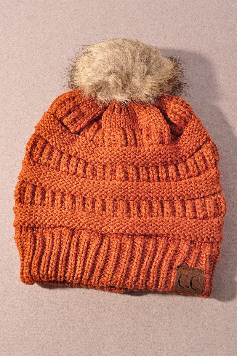 Cozy Luxe Pom Beanie