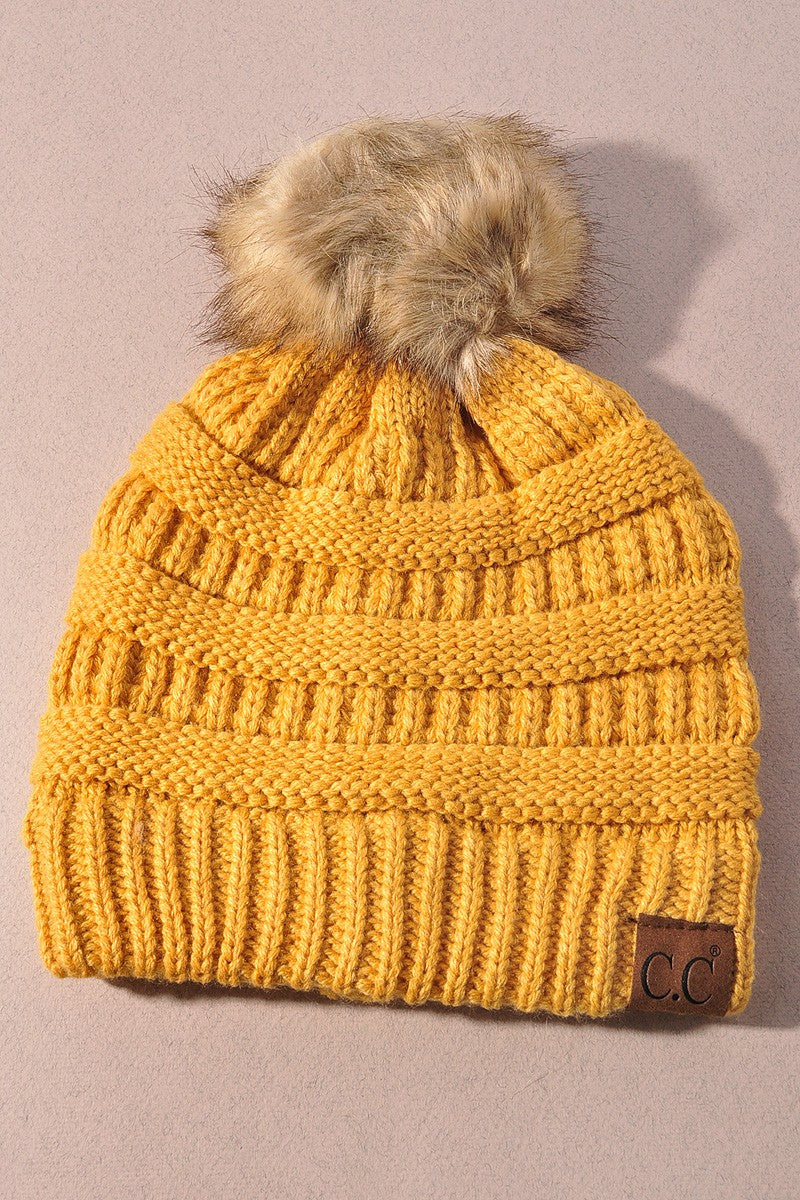 Cozy Luxe Pom Beanie