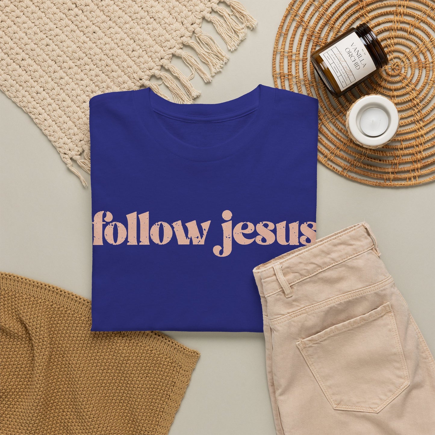 Follow Jesus Unisex  Cotton Tee
