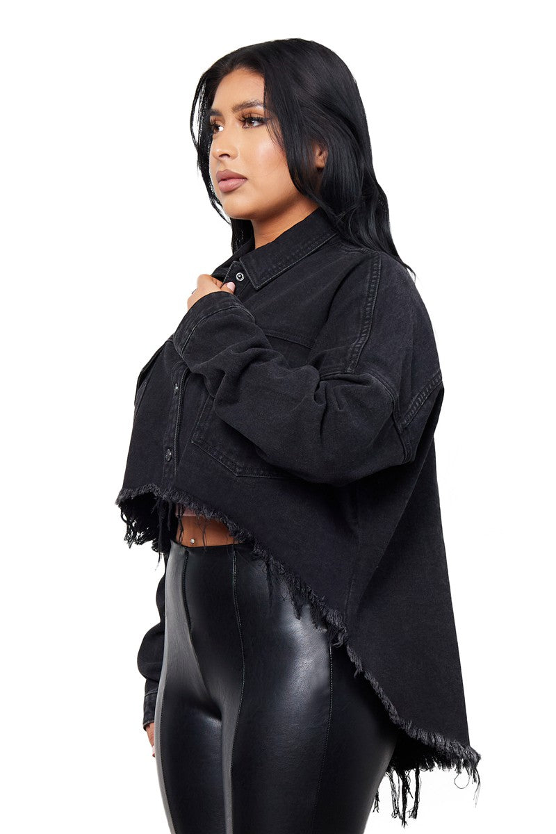 Boss Flow Crop Shacket