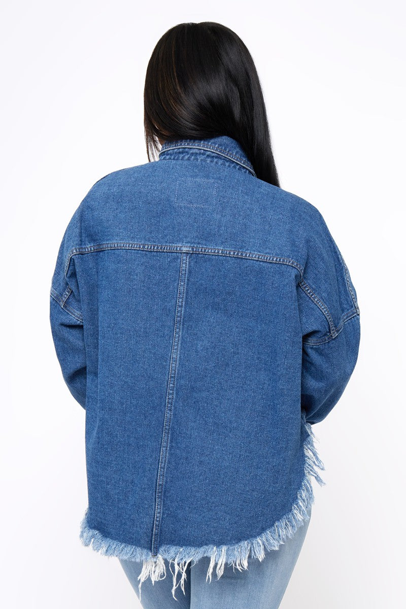 Boss Flow Crop Shacket