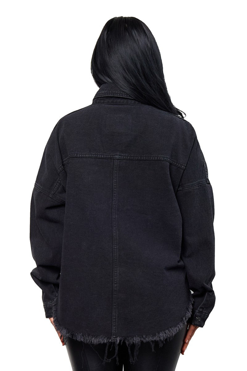Boss Flow Crop Shacket