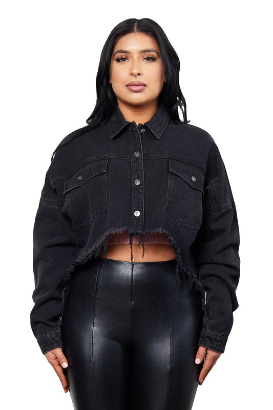 Boss Flow Crop Shacket