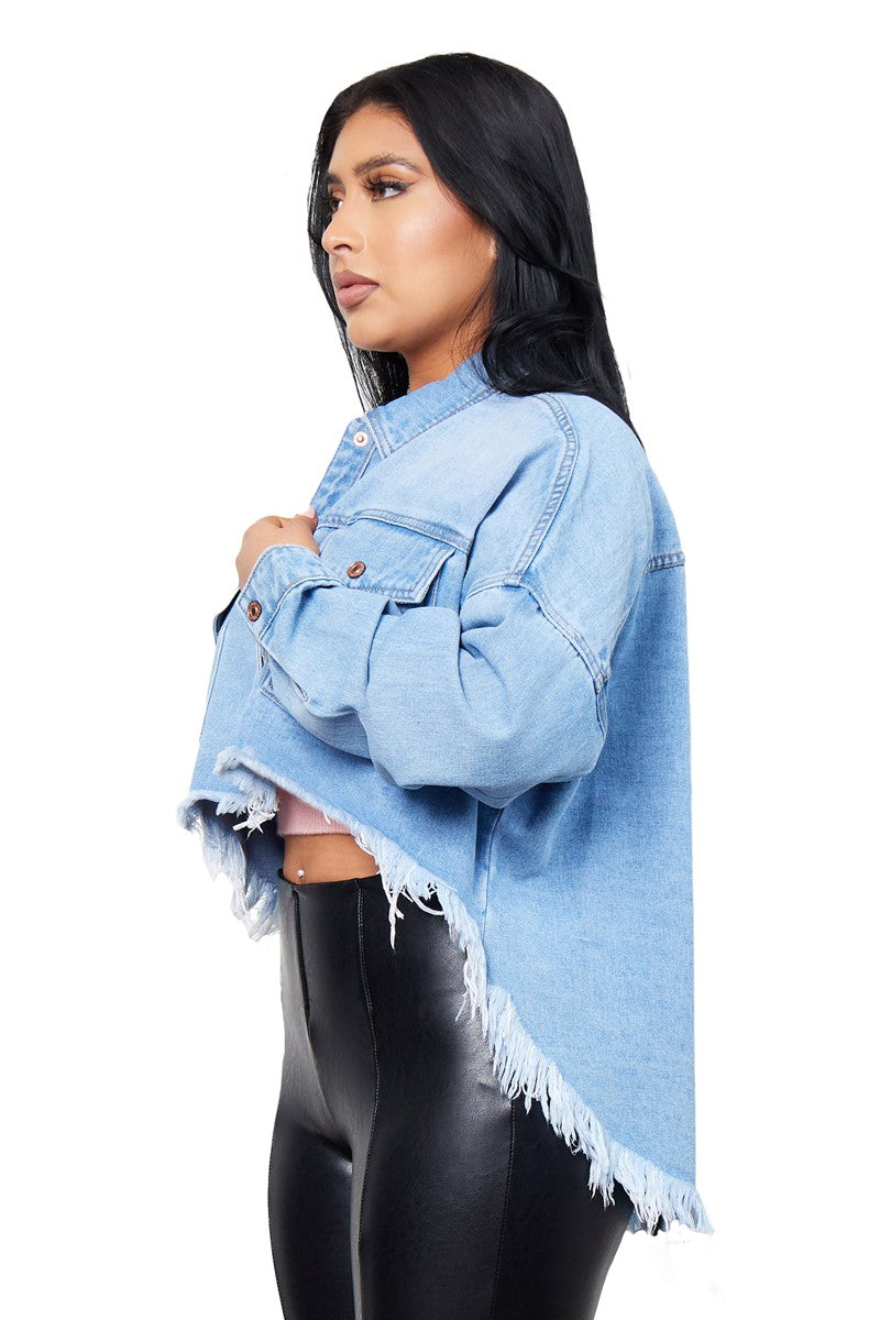 Boss Flow Crop Shacket